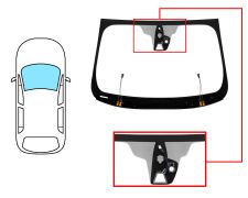 PARE-BRISE FORD MONDEO 2014-2019 4/5 PORTES / BREAK / AVANT / VERT / ACOUSTIQUE / CHAUFFANT / AVEC BASE MIROIR / AVEC CAPTEUR / AVEC SUPPORT CAMÉRA / JOINTS PRÉMONTÉS