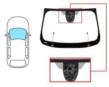 PARE-BRISE FORD MONDEO 2014-2019 4/5 PORTES / BREAK / AVANT / VERT / ACOUSTIQUE / CHAUFFANT / AVEC BASE MIROIR / AVEC CAPTEUR / AVEC SUPPORT CAMÉRA MODIFIÉ / JOINTS PRÉMONTÉS