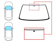 PARE-BRISE FORD SIERRA 1987-1990 3/4/5 PORTES / BREAK / AVANT / VERT 