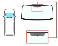 PARE-BRISE FORD TRANSIT 1986-1991 AVANT / VERT 