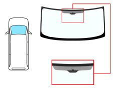 PARE-BRISE FORD TRANSIT 2006-2013 AVANT / VERT