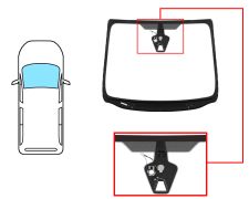 PARE-BRISE FORD GALAXY 2015-2019 AVANT / VERT / ACOUSTIQUE / AVEC BASE MIROIR / AVEC CAPTEUR / AVEC SUPPORT CAMÉRA / JOINTS PRÉMONTÉS