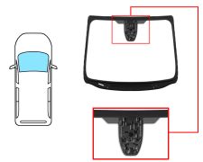PARE-BRISE FORD GALAXY 2015-2019 AVANT / SOLEXTRA / ACOUSTIQUE / AVEC BASE MIROIR / AVEC CAPTEUR / AVEC SUPPORT CAMÉRA / JOINTS PRÉMONTÉS