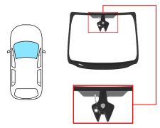 PARE-BRISE FORD S-MAX 2015-2019 AVANT / VERT / ACOUSTIQUE / AVEC BASE MIROIR / AVEC CAPTEUR / AVEC SUPPORT CAMÉRA / JOINTS PRÉMONTÉS