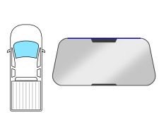 JOINT D'ÉTANCHÉITÉ PARE-BRISE NISSAN NAVARA 1997-2002 AVANT / SUPÉRIEUR