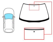 PARE-BRISE ROVER 600 1993-2000 4 PORTES / AVANT / VERT / AVEC BASE MIROIR