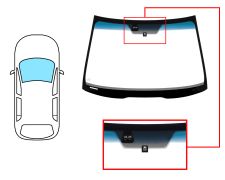PARE-BRISE HONDA ACCORD 2006-2008 4 PORTES / BREAK / AVANT / VERT BANDE BLEUE / AVEC BASE MIROIR / AVEC CAPTEUR