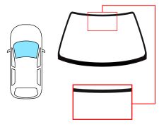 PARE-BRISE HONDA CIVIC 1996-1999 2/3 PORTES / COUPÉ / AVANT / VERT 
