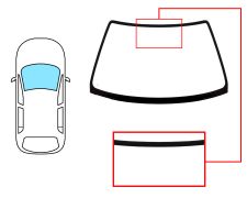 PARE-BRISE HONDA CIVIC 1996-1999 4 PORTES / AVANT / VERT