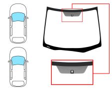 PARE-BRISE HONDA CIVIC 2012-2015 5 PORTES / BREAK / AVANT / VERT / AVEC BASE MIROIR