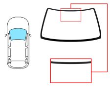 PARE-BRISE HONDA CRV 1996-2002 AVANT / VERT