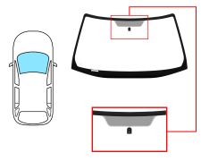 PARE-BRISE HONDA CRV 2002-2005 AVANT / VERT / AVEC BASE MIROIR