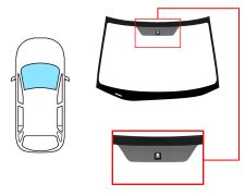 PARE-BRISE HONDA CRV 2007-2010 AVANT / VERT / AVEC BASE MIROIR