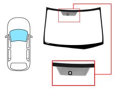 PARE-BRISE HONDA FRV 2004-2007 AVANT / VERT / AVEC BASE MIROIR