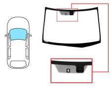 PARE-BRISE HONDA FRV 2004-2007 AVANT / VERT / AVEC BASE MIROIR / AVEC CAPTEUR 