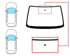 PARE-BRISE HONDA HRV 1998-2005 3/5 PORTES / AVANT / VERT / AVEC BASE MIROIR