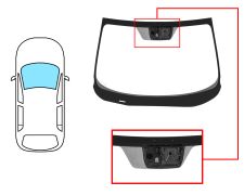 PARE-BRISE HONDA CRV 2018-2022 AVANT / VERT / ACOUSTIQUE / AVEC BASE MIROIR / AVEC SUPPORT CAMÉRA