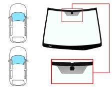 PARE-BRISE HYUNDAI I20 2008-2012 3/5 PORTES / AVANT / VERT / AVEC BASE MIROIR 