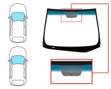 PARE-BRISE HYUNDAI I30 2012-2016 3/5 PORTES / BREAK / AVANT / VERT BANDE BLEUE / AVEC BASE MIROIR 