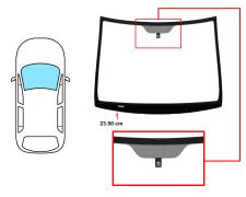 PARE-BRISE KIA VENGA 2010-2015 AVANT / VERT / FENÊTRE VIN 23,5CM DISTANCE À BORD / AVEC BASE MIROIR