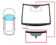 PARE-BRISE KIA VENGA 2010-2015 AVANT / VERT / FENÊTRE VIN 23,5CM DISTANCE À BORD / AVEC BASE MIROIR / CHAUFFANT