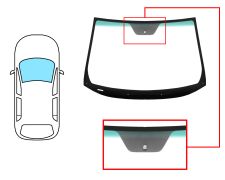 PARE-BRISE HYUNDAI IX35 2009-2015 AVANT / VERT BANDE VERTE / AVEC BASE MIROIR 