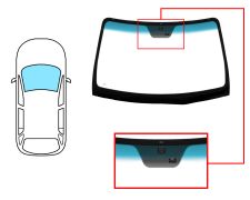 PARE-BRISE HYUNDAI SANTA FE 2006-2009 AVANT / VERT BANDE BLEUE / AVEC BASE MIROIR / AVEC CAPTEUR