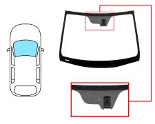 PARE-BRISE HYUNDAI I10 2016-2019 AVANT / VERT / AVEC BASE MIROIR / AVEC SUPPORT CAMÉRA