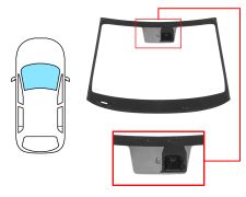 PARE-BRISE HYUNDAI BAYON 2021-> AVANT / VERT / ACOUSTIQUE / AVEC BASE MIROIR / AVEC SUPPORT CAMÉRA 