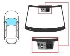 PARE-BRISE HYUNDAI I20 2020-> AVANT / VERT / ACOUSTIQUE / AVEC BASE MIROIR / AVEC CAPTEUR / AVEC CAPTEUR ANTI-BUÉE / AVEC SUPPORT CAMÉRA 