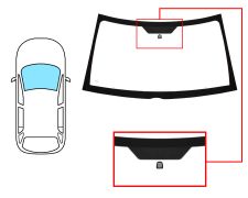 PARE-BRISE JEEP COMPASS 2006-2011 AVANT / VERT / AVEC BASE MIROIR 