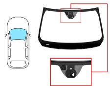 PARE-BRISE JEEP CHEROKEE 2013-2018 AVANT / VERT / ACOUSTIQUE / AVEC BASE MIROIR / AVEC CAPTEUR / AVEC CAPTEUR ANTI-BUÉE / JOINTS PRÉMONTÉS