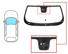 PARE-BRISE JEEP RENEGADE 2014-2018 AVANT / VERT / ACOUSTIQUE / CHAUFFANT / AVEC BASE MIROIR / AVEC CAPTEUR / AVEC CAPTEUR ANTI-BUÉE / JOINTS PRÉMONTÉS