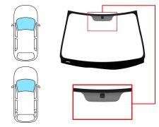 PARE-BRISE KIA CEED 2007-2009 5 PORTES / BREAK / AVANT / VERT / AVEC BASE MIROIR 