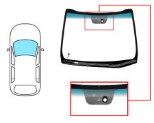 PARE-BRISE KIA CEED 2012-2015 5 PORTES / BREAK / AVANT / VERT BANDE BLEUE / CHAUFFANT / AVEC BASE MIROIR / AVEC CAPTEUR MODIFIÉ