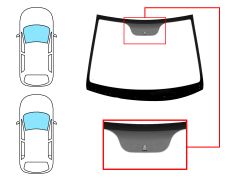 PARE-BRISE KIA PICANTO 2011-2015 3/5 PORTES / AVANT / VERT / AVEC BASE MIROIR