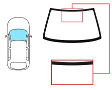 PARE-BRISE KIA SEPHIA 1994-1998 AVANT / VERT