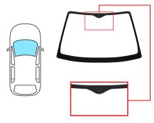 PARE-BRISE KIA SEPHIA 1998-2001 AVANT / VERT / AVEC BASE MIROIR / JOINTS PRÉMONTÉS