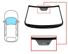 PARE-BRISE KIA SORENTO 2009-2012 AVANT / VERT / CHAUFFANT / AVEC BASE MIROIR / AVEC CAPTEUR