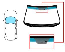 PARE-BRISE KIA SORENTO 2009-2012 AVANT / VERT BANDE BLEUE / CHAUFFANT / AVEC BASE MIROIR / AVEC CAPTEUR / JOINTS PRÉMONTÉS