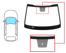 PARE-BRISE KIA CEED 2018-2022 AVANT / VERT / AVEC BASE MIROIR 