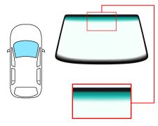 PARE-BRISE LANCIA THEMA 1984-1994 AVANT / VERT BANDE VERTE 