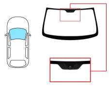 PARE-BRISE LANCIA Y 1995-2000 AVANT / VERT / AVEC BASE MIROIR