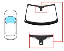 PARE-BRISE LAND ROVER RANGE ROVER EVOQUE 2011-2015 5 PORTES / AVANT / VERT / AVEC BASE MIROIR / AVEC CAPTEUR / AVEC CAPTEUR ANTI-BUÉE / JOINTS PRÉMONTÉS