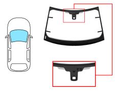 PARE-BRISE LAND ROVER EVOQUE 2011-2015 5 PORTES / AVANT / VERT / AVEC BASE MIROIR / VERRE CHAUFFANT / AVEC CAPTEUR / AVEC CAPTEUR ANTI-BUÉE / JOINTS PRÉMONTÉS