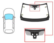 PARE-BRISE LAND ROVER RANGE ROVER VELAR 2017-2020 AVANT / VERT / ACOUSTIQUE / CHAUFFANT / AVEC CAPTEUR / AVEC SUPPORT CAMÉRA / JOINTS PRÉMONTÉS