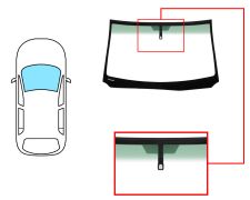 PARE-BRISE LEXUS GS 2005-2007 AVANT / VERT BANDE VERTE / AVEC BASE MIROIR / JOINTS PRÉMONTÉS