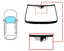 PARE-BRISE LEXUS IS 2005-2009 AVANT / VERT / CHAUFFANT / AVEC BASE MIROIR / AVEC CAPTEUR / JOINTS PRÉMONTÉS
