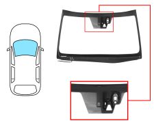 PARE-BRISE LEXUS IS 2013-2016 AVANT / VERT / ACOUSTIQUE / CHAUFFANT / AVEC BASE MIROIR / AVEC CAPTEUR / AVEC SUPPORT CAMÉRA / JOINTS PRÉMONTÉS