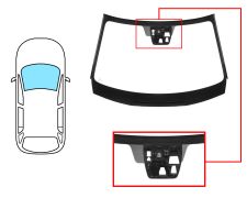 PARE-BRISE MAZDA CX-5 2012-2015 AVANT / VERT / ACOUSTIQUE / AVEC BASE MIROIR / AVEC CAPTEUR / AVEC SUPPORT CAMÉRA CITY STOP / AVEC SUPPORT CAMÉRA ASSISTANCE AU MAINTIEN DE LA VOIE / JOINTS PRÉMONTÉS